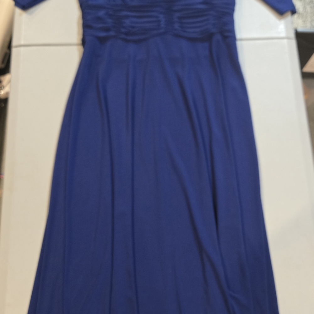 Evan Picone Royal Blue Maxi Dress 3c29